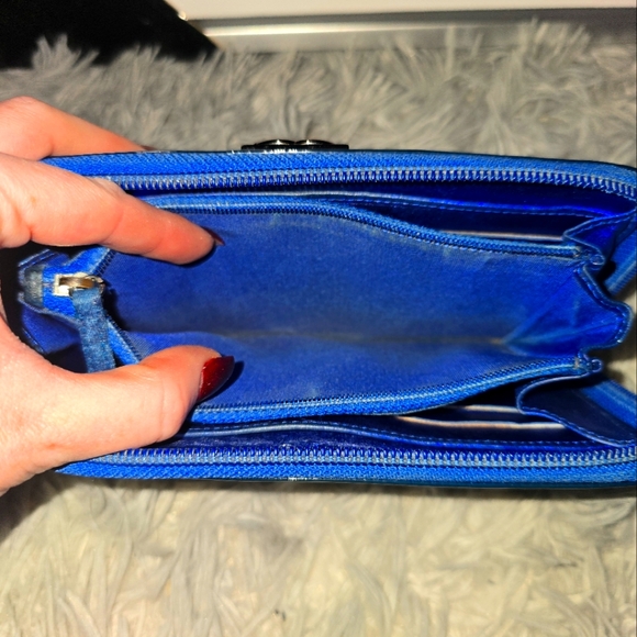 Chanel Chrome Royal Blue Silver Hardware 2014 Boy Continental Long Wallet💙(EUC) - Picture 7 of 10
